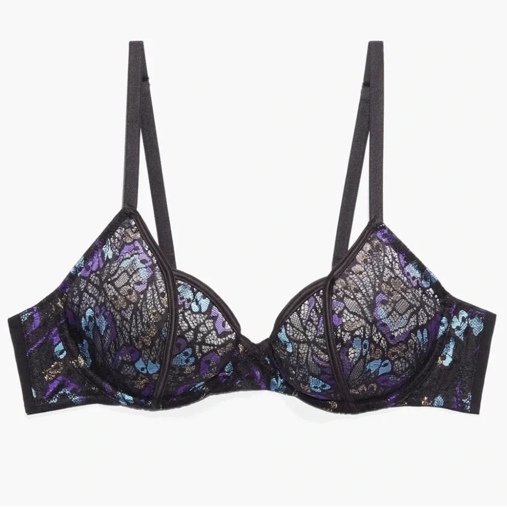 🌻NEW w/tags Savage x Fenty Butterfly Wings Unlined Lace Tulip Cup Bra Size 38G